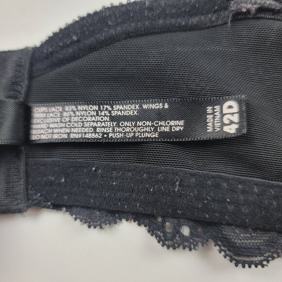 Torrid Curve Black Lace Full Coverage Underwire Bra Size 42D - Picture 10 of 11